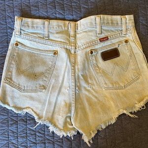 Vintage Wrangler Distressed Denim Cutoff Shorts